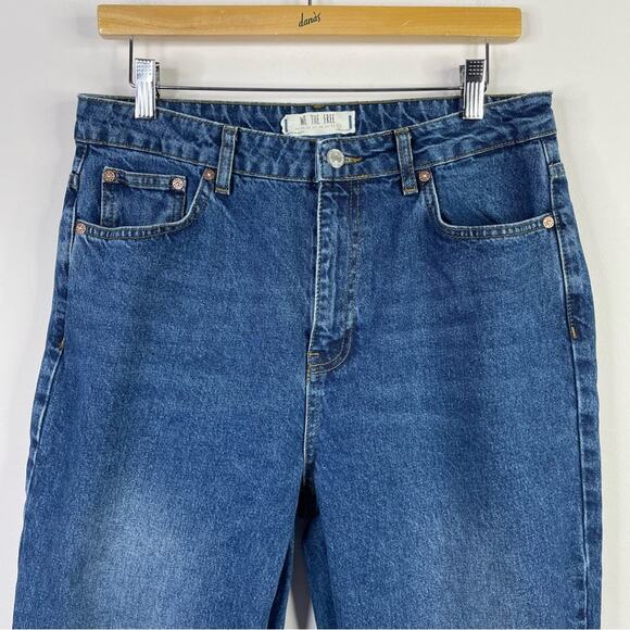 We The Free People High Waist Ankle Cropped Cotton Denim Mom jeans womens 31 - Picture 4 of 15